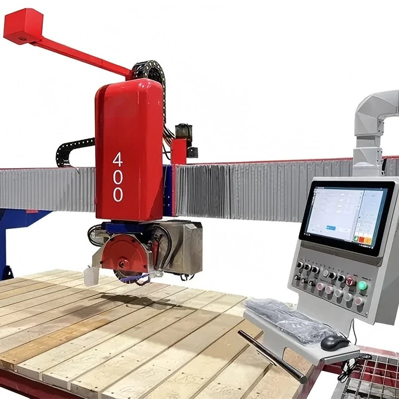 4 AXIS Cnc Bridge Saw Cutting Machine factory