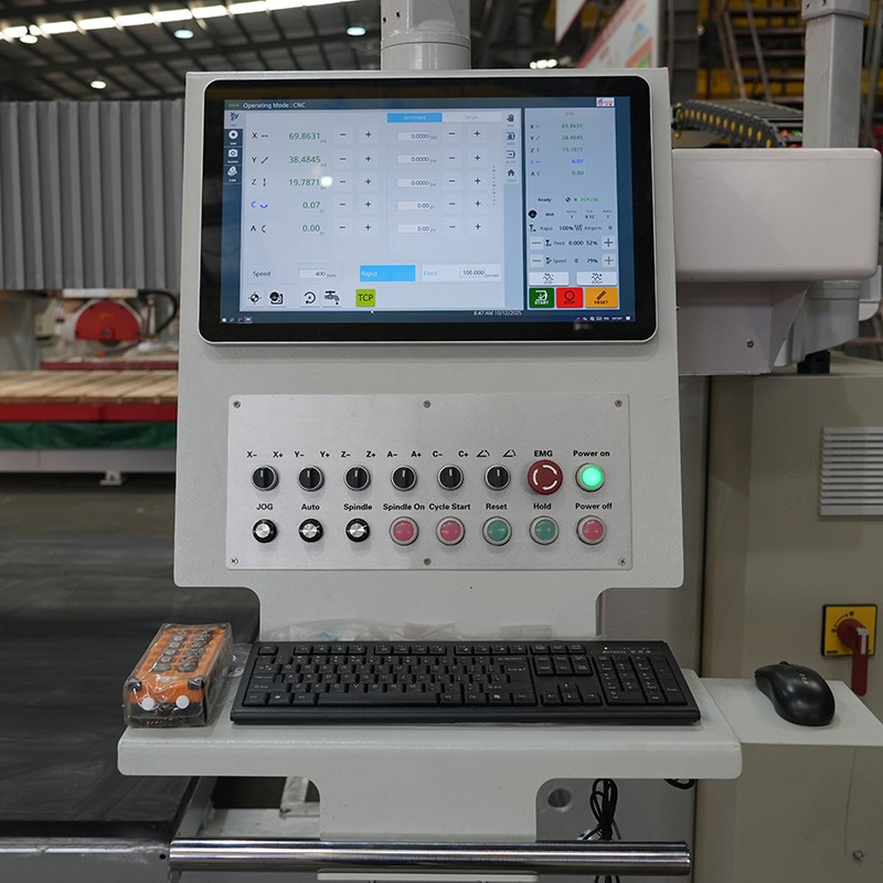 Automatic 5 Axis CNC Bridge Saw factory